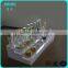 Pop pink acrylic cosmetic stands display with led lighting box,cosmetic display stand