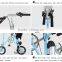 electric folding bicycle with brushless hub motor