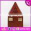 2017 New design spire shape wooden incense burner W02A258