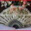 Beautiful and colorful plastic lace fan