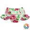 Hot Pink Floral Print Diaper Covers Leg Ruffle 100% Cotton Bloomers 0-2 Years Old Baby Bloomers Wholesale