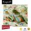 Custom digital printed silk linen blend fabric for garment/dress