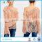 Women Lace Tops Blouse Semi Sheer Pink Lace Tops One Shoulder Sexy Blouse 2017