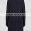 Wholesale Ladies Apparel Navy Side Slip Pockets Long Sleeve Wool Felt Coat(DQE0375C)