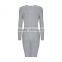 guangzhou apparel ladies fashionable sexy high quality long women bandage dress 2017