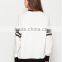 Cheapsale Garfield Printed White Long Sleeve Oversized Raglan Women's Plain Pullover Round Neck Long Sleeve Hoodie