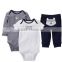 Autumn style carter's baby newborn infant bodysuits children's overalls boutique clothing clothes for baby boys 3pics/set