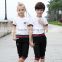 Juqian bulk wholesale Classic Fashion Stylish short sleeves t shirt shorts pants kids summer school sport uniforms