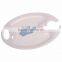 USA Made Party Plate - holds hot or cold foods, safely carries a stemmed wine glass, plastic cup or 12 oz. beverage can