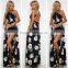 2017 New Fashion Women Summer Floral Printed Long Maxi Dress Apparel