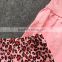 2016 fashion 3 pieces New arrival pink leopard scarf set girls baby kids wear baby suit hot sell boutique set