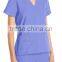 women's V-Neck scrub top with 3 pockets scrub suit