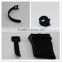 Silicone backed hook and loop belt strap cable tie for anti-slip application