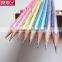 12 pcs HB roll printing pencil with eraser pencil with pvc box