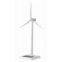 White painting Zinc alloy & ABS Plastic Solar Wind Generator Model