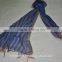 Blue striped scarf