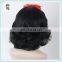 Snow White Princess Black Short Curly Cosplay Wigs With Red Bow HPC-0051