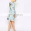 Without dress sexy girls photo women floral printed patterned skater dress