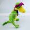 creative animal plush stuffed toy green duck gecko toy