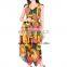 Indian Cotton Women Wholesale Dress Dance Rayon Dress With Belt Beautiful Party Dress