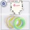telephone Wire Line Hair Ring Gum black / Colored Elastic Hair Bands For Girl Hair Scrunchy with a small gift