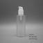 200ml transparent round plastic PETG lotion cosmetic packaging bottle with inner plug and screw cap