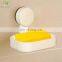 Wall Mounted Suction Cup Soap Holder Bathroom Plastic Soap Dish