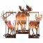 rusted corten steel laser cut metal deer decoration