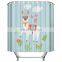Custom Design Ocean Sea Star Patterns Mouldproof Shower Curtain Liner with Magnets