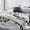 Amazon Hot Sales Home luxury bed sheet bedding set Cotton/Microfiber Green Grey bed set