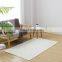Living room decoration big size plain floormat kid's carpet cotton weave carpet for children's bed room