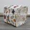 Home organization cotton linen laundry basket box canvas foldable storage boxes bins cubes boxes