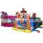 Children Outdoor animated cartoon inflatable course for sale
