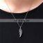 Angel wings stainless steel pet ashes pendant necklace jewelry