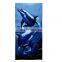 Cheapest 2021 Creative Soft Blue Stripe And Dolphin Pattern Printed Reactive Print Microfiber Cotton Beach Towel