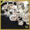 Wholesale flower hair brooches pins crystal rhinestone lady men wedding brooch FB-027