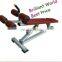 Commercial free weight adjustable abdominal bench