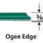 36" Inch Round Glass Table Top, 3/8" Thick, Ogee Edge, Tempered Glass