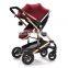 New 2019 Baby Stroller 3 In 1 For 0-3 Years Baby Prams With Removable Shopping Basket