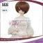 short cute brown syntheti small doll hair wigs