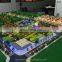 ABS plastic building model making, master plan model with miniature house