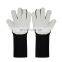 7 Gauge Stainless Steel Wire HTP Abrasion Tear cut Resistant  Gloves Sewing with Leather on Palm 38cm Long