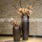 Golden years antique nostalgia brown large floor vase for home decorative