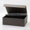 Luxury fashion products grey color magnetic closure packaging gift box for garment
