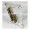 T shaped free standing clear acrylic k-cup coffee pod storage holder
