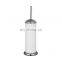 High quality powder coating pedal bin with toilet brush 2 pieces bathroom accessories for home use with soft closing function