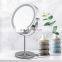 Fashion Hot Sale 360 Rotation 5x Double Side Magnification Make Up Led Mirror Standing Cosmetic Mirror