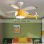 Children's Room Airplane Chandelier Contemporary Blue Gold Iron American Kids Pendant Lamp