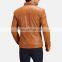 Winter Leather Jacket Men's Cow Calf Motorcycle Leather Jacket Down Jacket With pocket