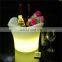 nightclub bars LED large plastic ice bucket for beer wine champagne plastic glowing led illuminated ice bucket for party